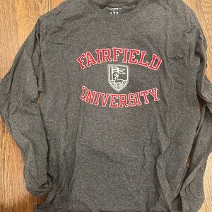 Champion Gray Fairfield University Long Sleeve Tee